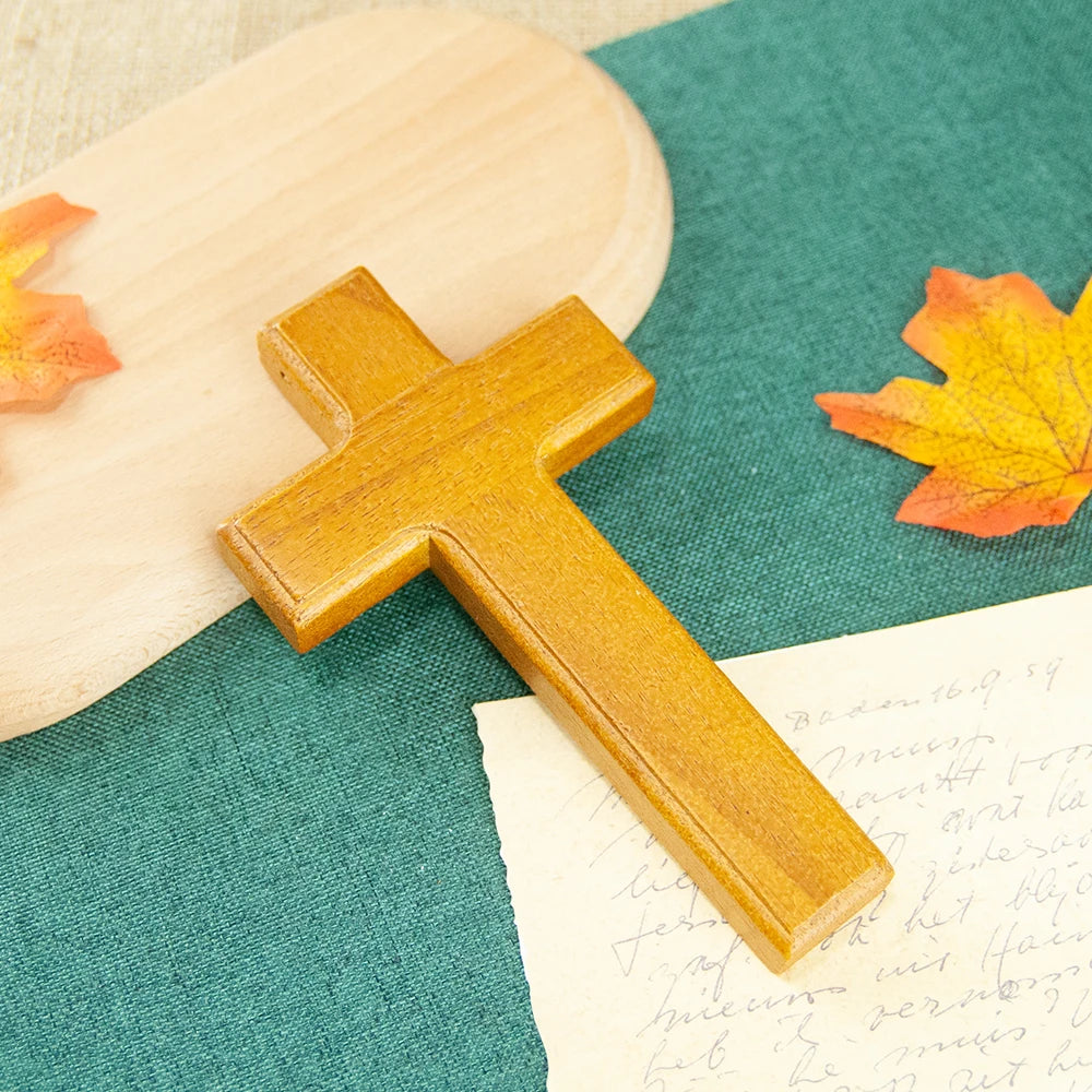 HTISOK Christian Church Religious Wooden Cross Church Decoration Holding Cross Religion Gift Pastor Bishop Religion Ritual