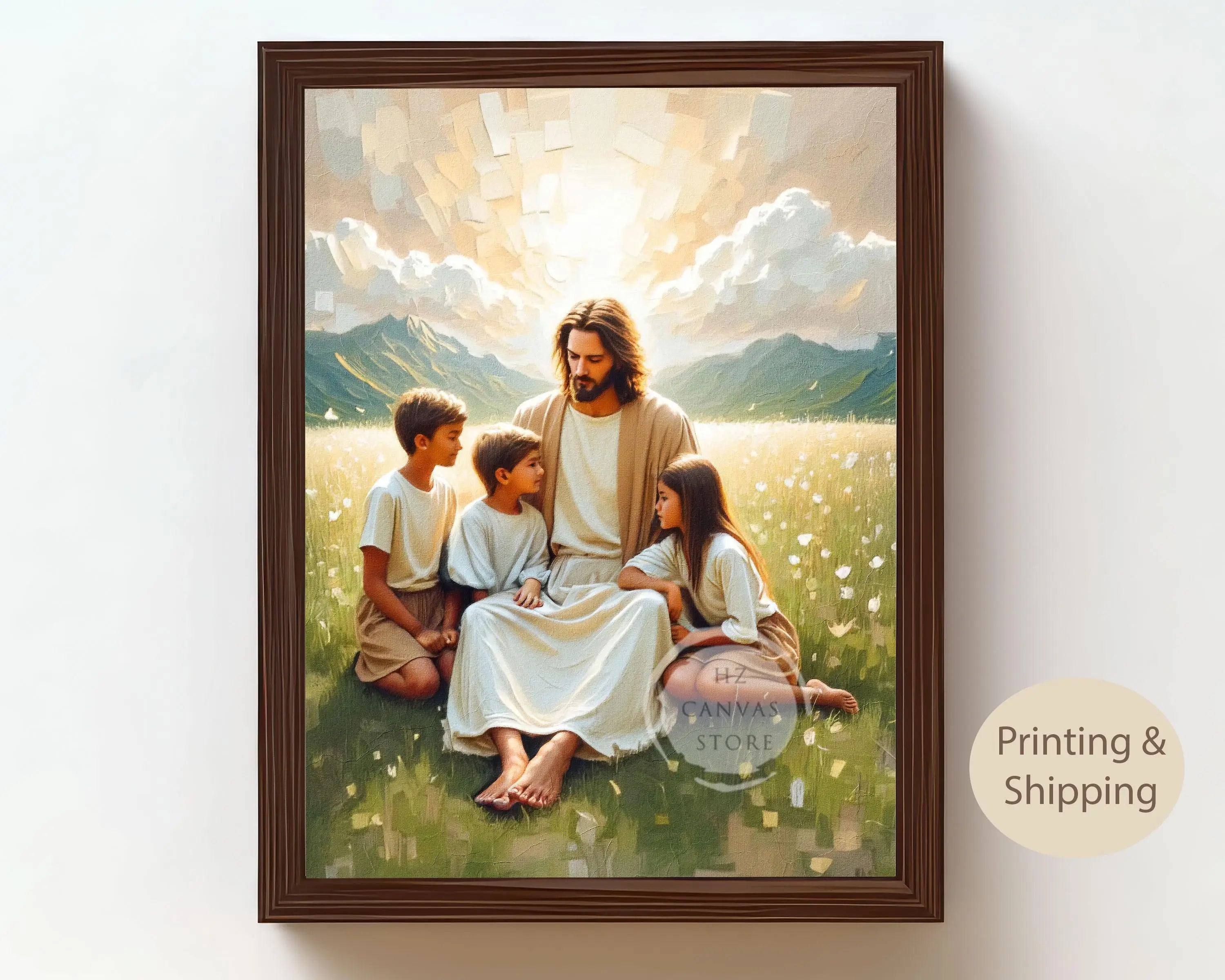 Catholic Wall Art Saint Christina Jesus Virgin Mary Christian Religious Portraits Canvas Biblical Faith Inspirational Home Decor