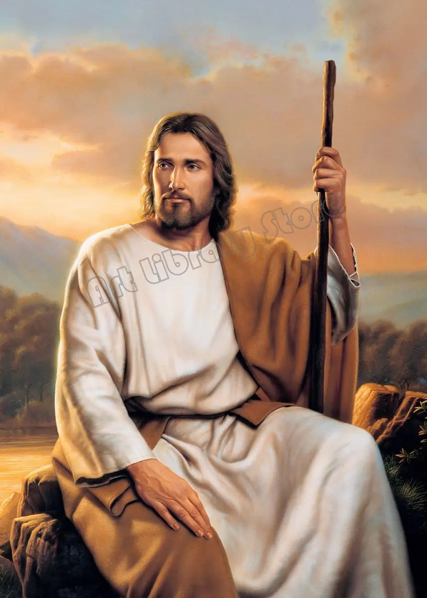 Jesus Christ Portrait Hand of God Poster Retro Christian Religious Canvas Painting Wall Art Pictures Christmas Home Decor