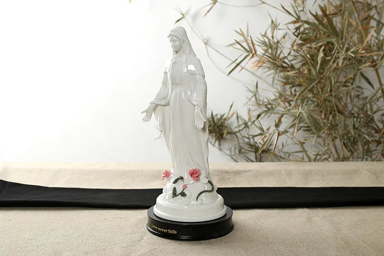 High grade --34 CM TALL TOP art Christianism Madonna Home Decor Decoration Religious Virgin Mary ceramics Decoration statue
