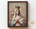 Catholic Wall Art Saint Christina Jesus Virgin Mary Christian Religious Portraits Canvas Biblical Faith Inspirational Home Decor