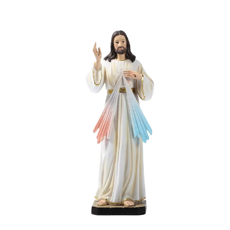 High 29.5CM Resin Classical Hand-raising Figure Easter Decoration Crafts Gift
